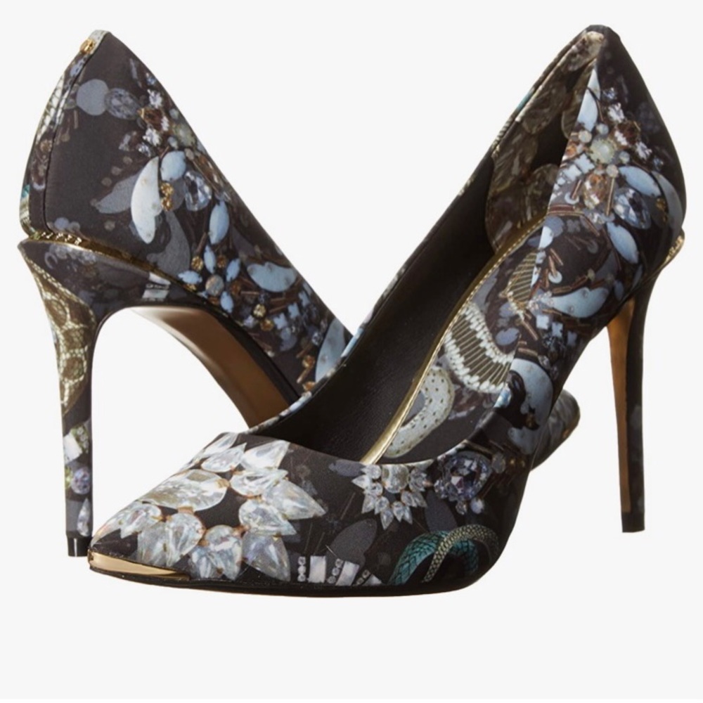 ✨🎉HPx2🎉✨TED BAKER of London LAOREL Dress Pump, Jewel design, US 8.5, Eu 39